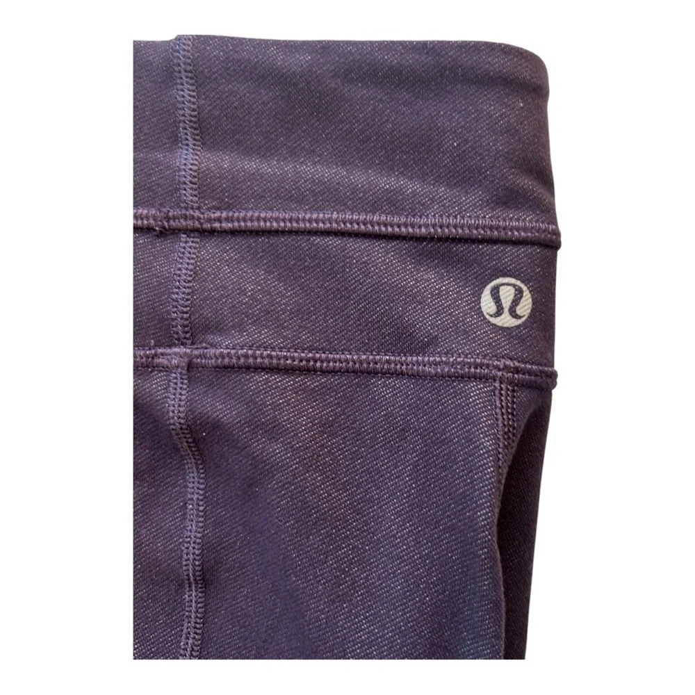 Lululemon Athletica Navy Skinny Groove Pants Dark Wash Leggings